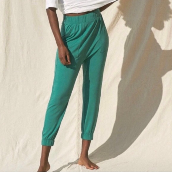 lunya Pants - NEW Lunya‎ Soft Modal Draped Joggers Myrtle Green Lounge Pants $118